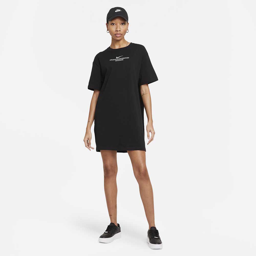 opslag gastheer bijstand Nike Sportswear Swoosh Short Dress Black | Dressinn