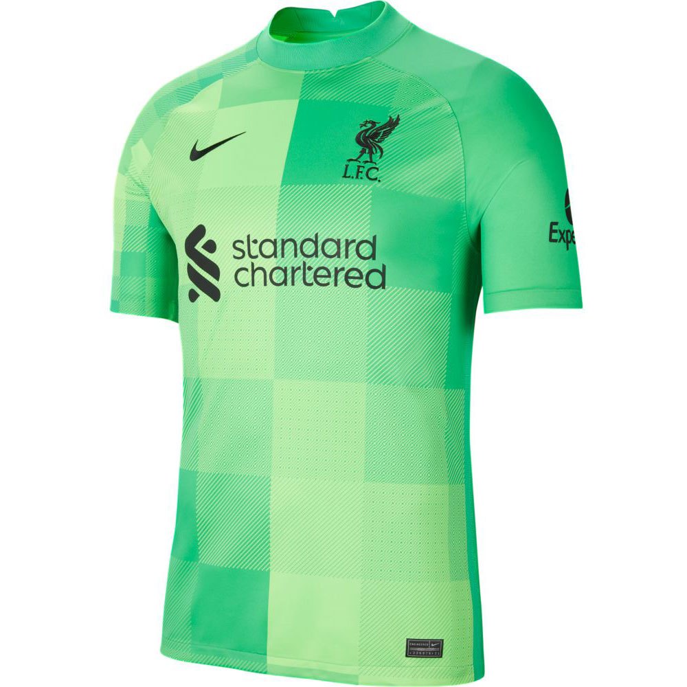 Lækker følgeslutning Mappe Nike Liverpool FC Stadium Goalkeeper 21/22 T-Shirt Green| Goalinn