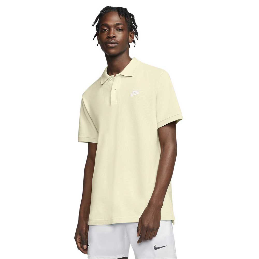 klei Identiteit herinneringen Nike Sportswear Short Sleeve Polo Shirt Yellow | Dressinn