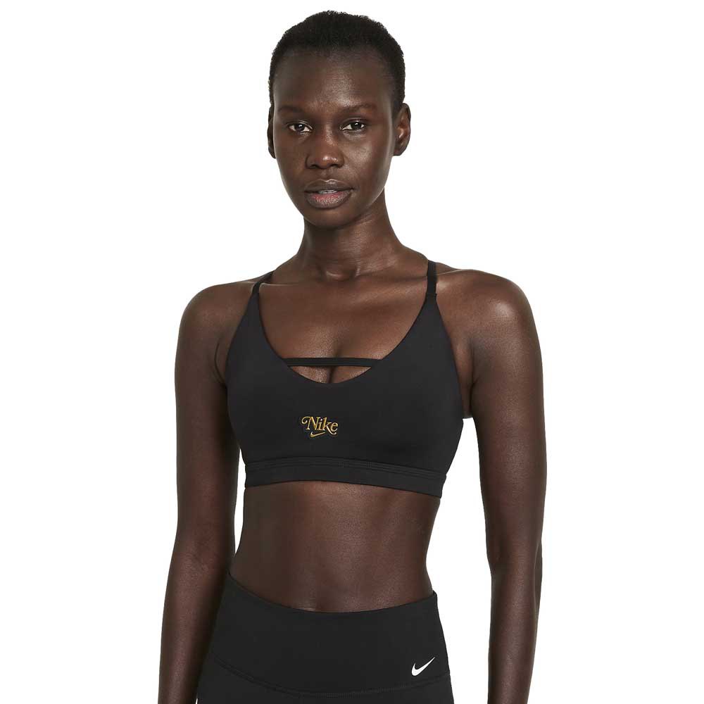 Nike Women's Light Support Indy Strappy Sports Bra Size XL DD1066 010 Black