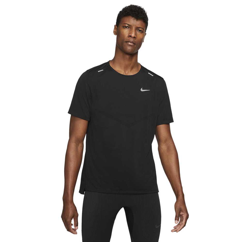 diferente a sonriendo lino Nike Dri Fit Rise 365 Short Sleeve T-Shirt Black | Runnerinn