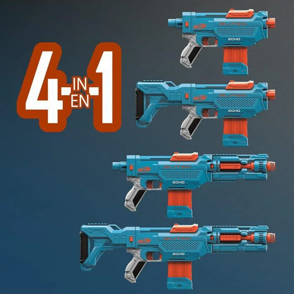 Nerf Pistola Elite 2.0 Echo CS-10 Azul | Kidinn Jogos de exterior