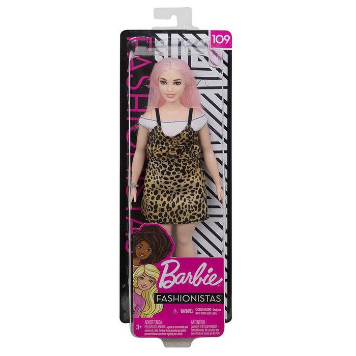 Wear out eel Tariff Barbie Fashionista Doll Pink Hair And Leopard Dress Multicolor| Kidinn