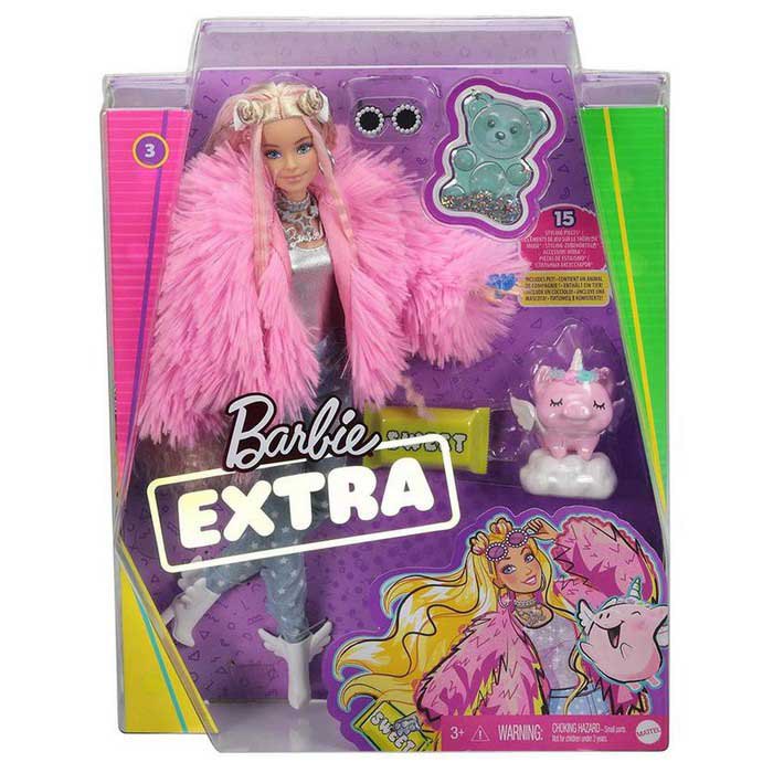 Barbie ピンクのぬいぐるみのコートとペット Extra マルチカラー| Kidinn