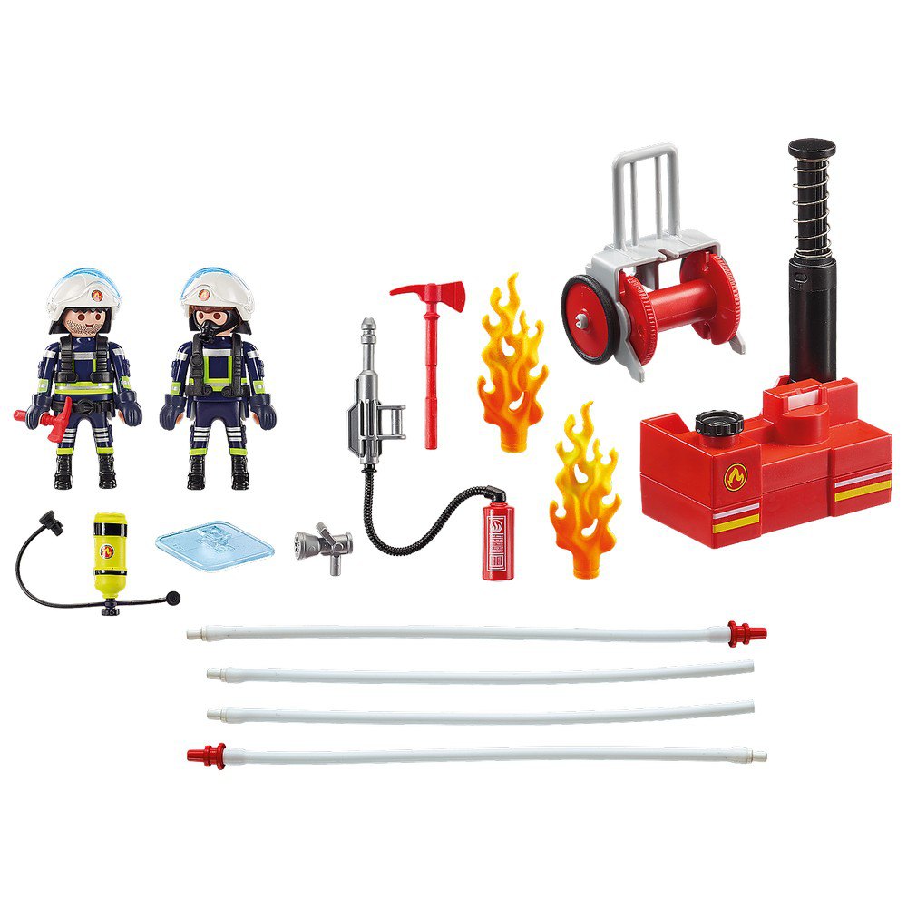 playmobil jonction embout tuyau robinet rouge incendie pompiers 