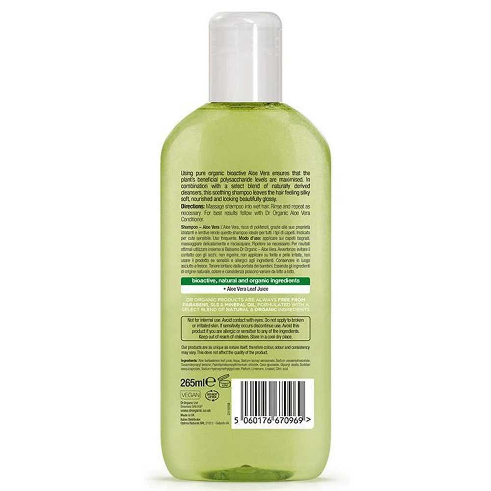 Dr. organic Aloe Vera 265ml Shampoo