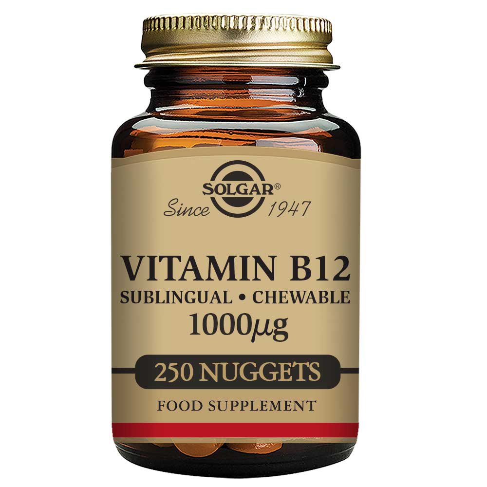 Solgar Vitamina B12 1000mcgr Cianocobalamina 250 Unidades