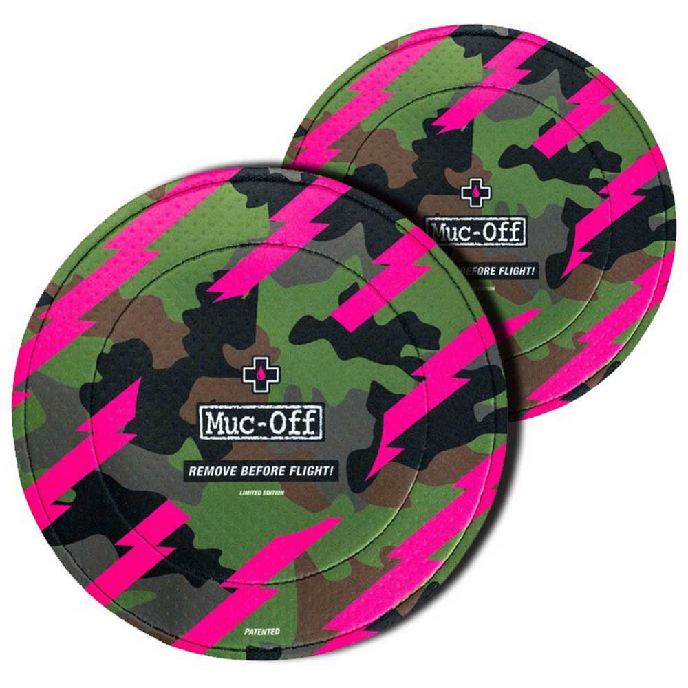 Muc-Off Disc Brake Covers x 2 Pink Camo 
