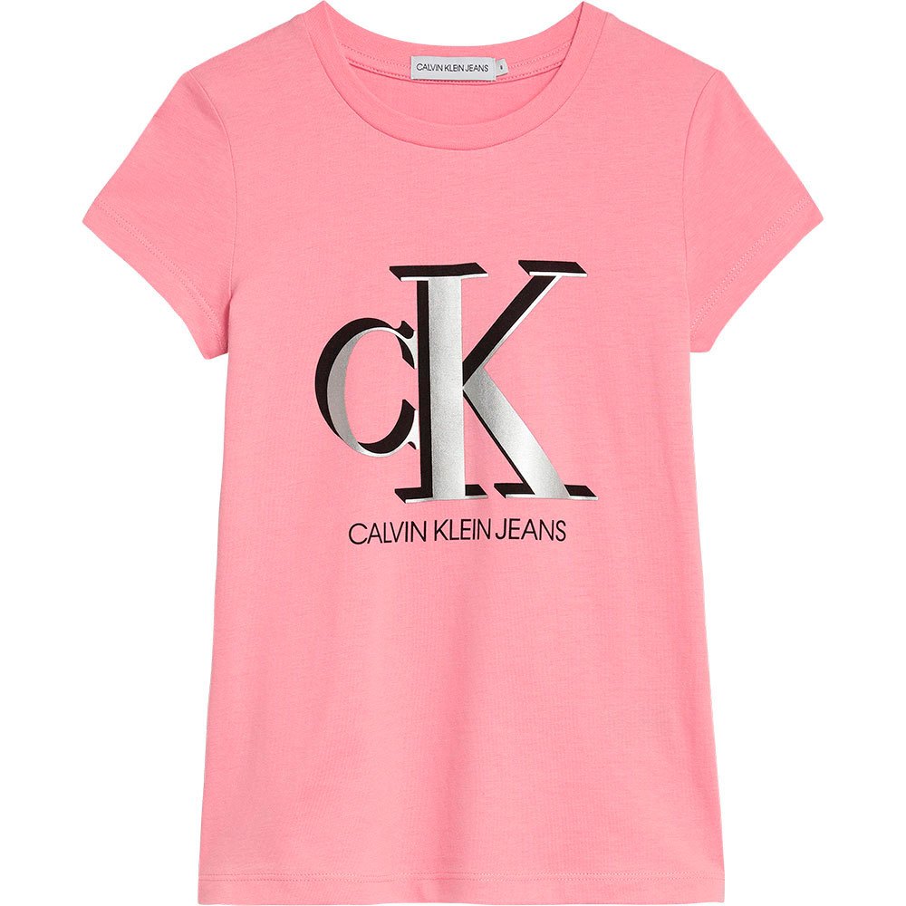 calvin-klein-contrast-monogram-slim-kortarmet-t-skjorte