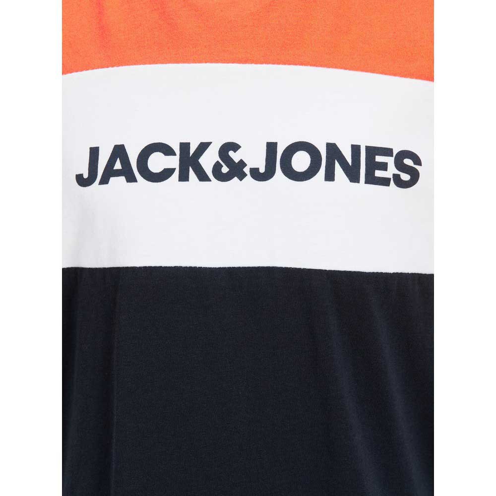 Jack & jones Neon Logo Blocking Short Sleeve T-Shirt