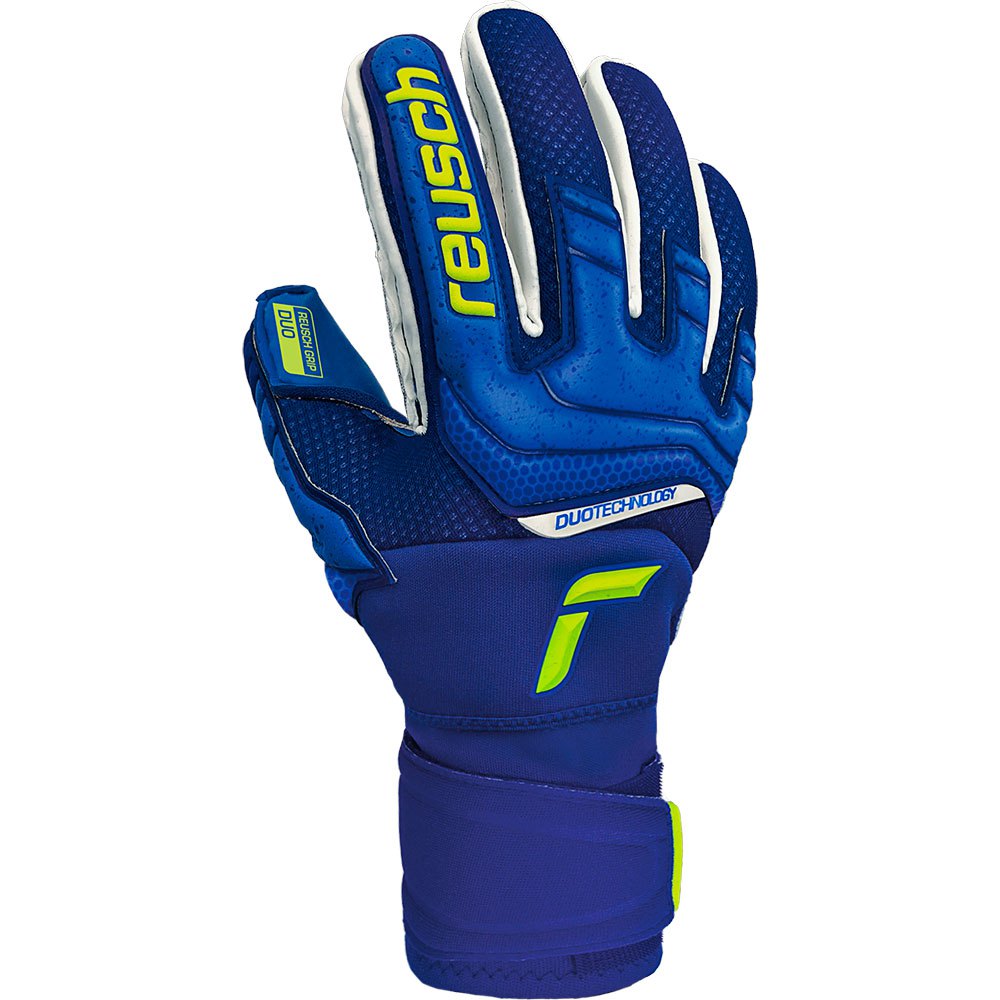 Reusch Attrakt Duo Goalkeeper Gloves Blue/White Size 8 