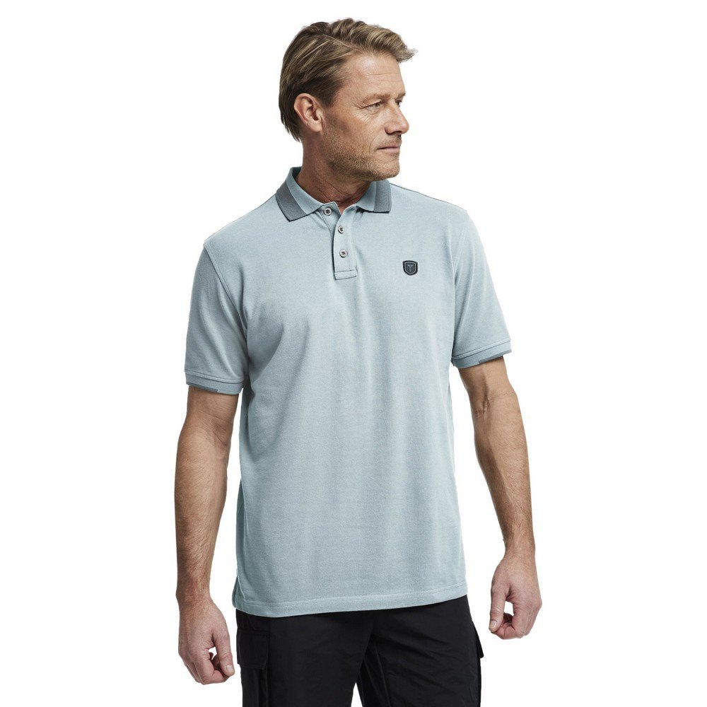 zeven lager zuur Tenson Essential Short Sleeve Polo Shirt Blue | Trekkinn