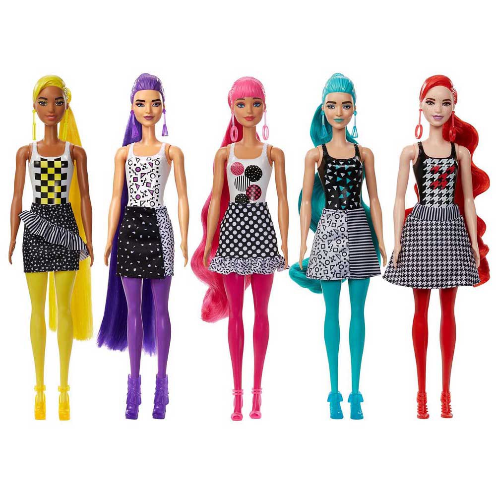 Barbie Color Reveal Sorpresa Color Monocromático Con Accesorios De Moda Sorpresa