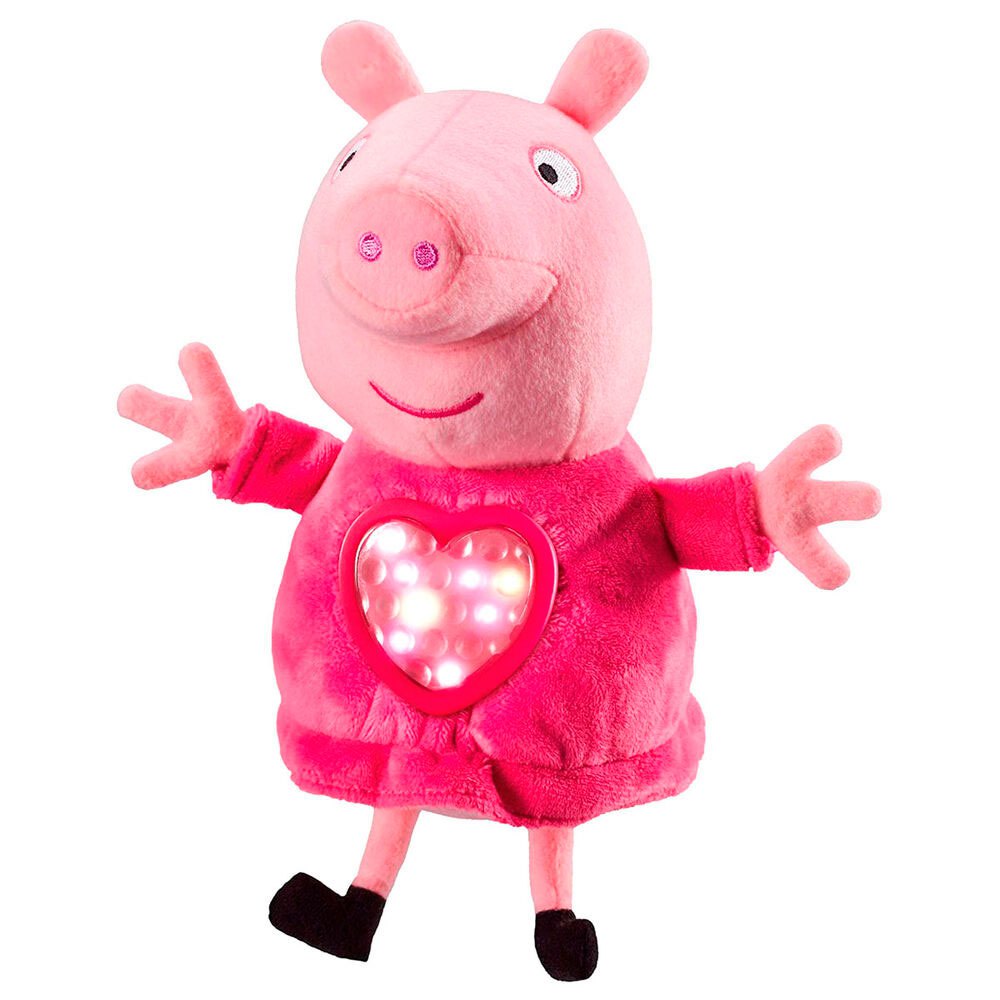 Bandai Peppa Pig Pijama Party Plush Toy With Sound 18 cm