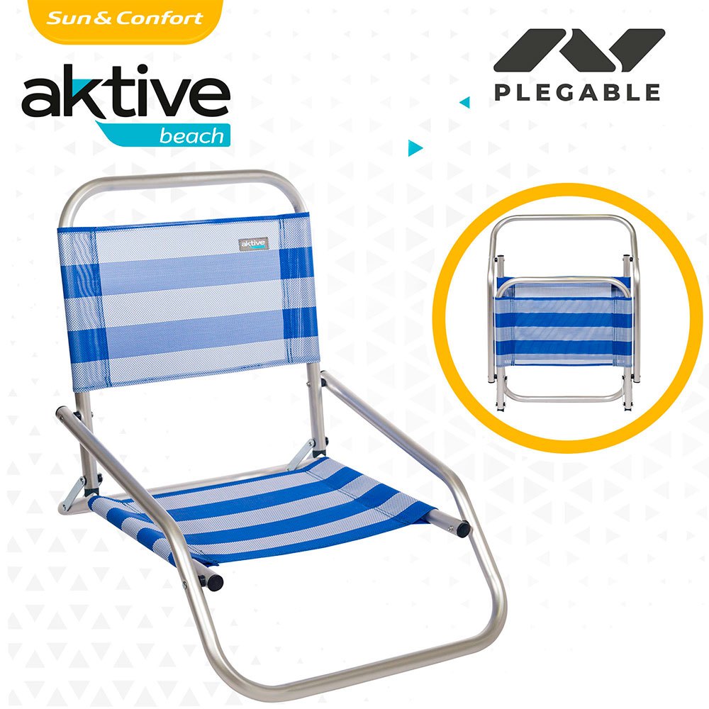 Aktive Fixed Folding Chair Aluminium 47x63x53 cm