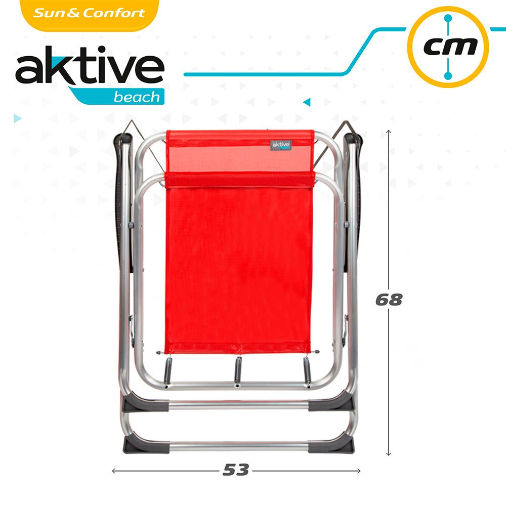 Aktive Fixed Folding Chair Aluminium 53x44x76 cm