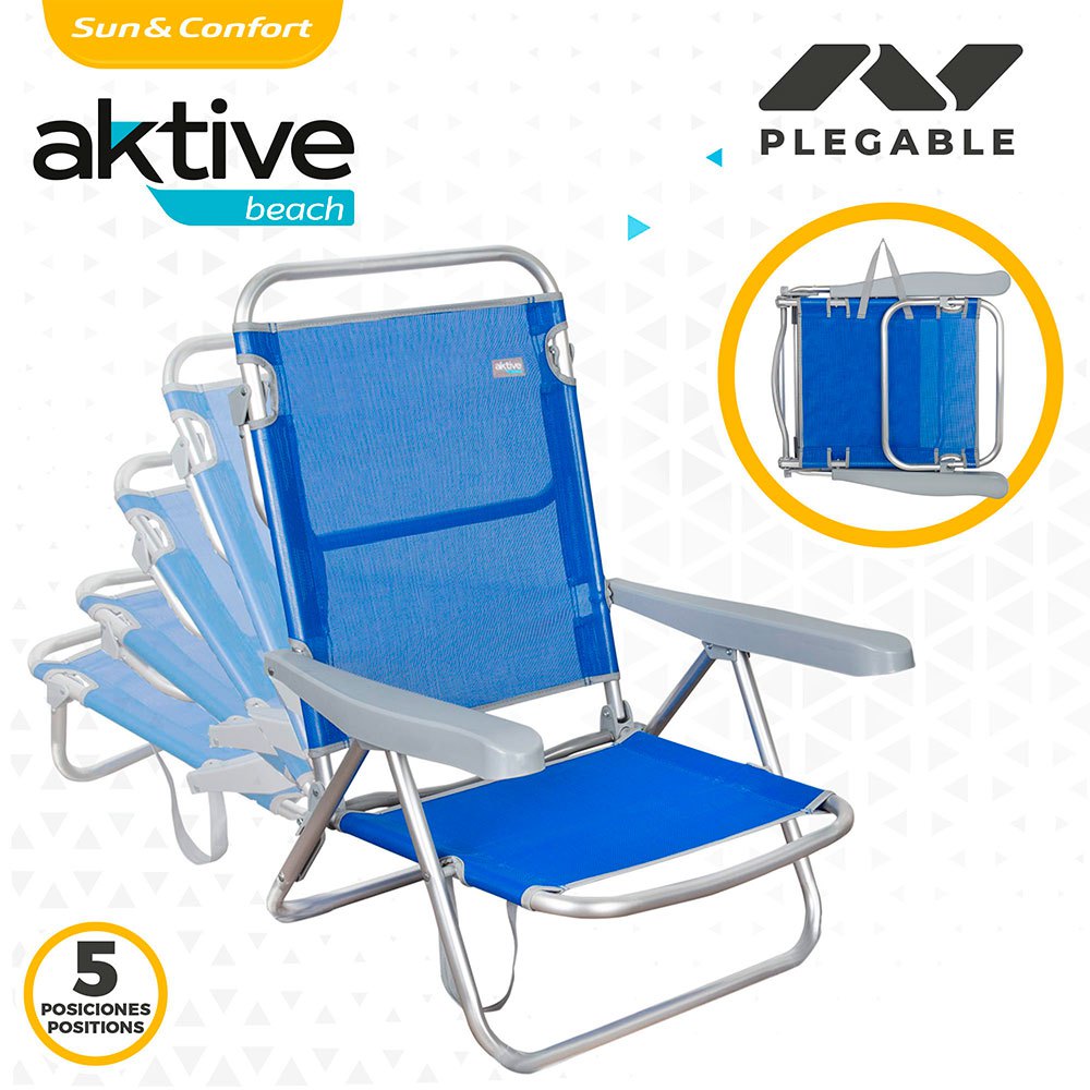 Aktive Folding Chair 5 Positions 61 x 48 x 80 cm