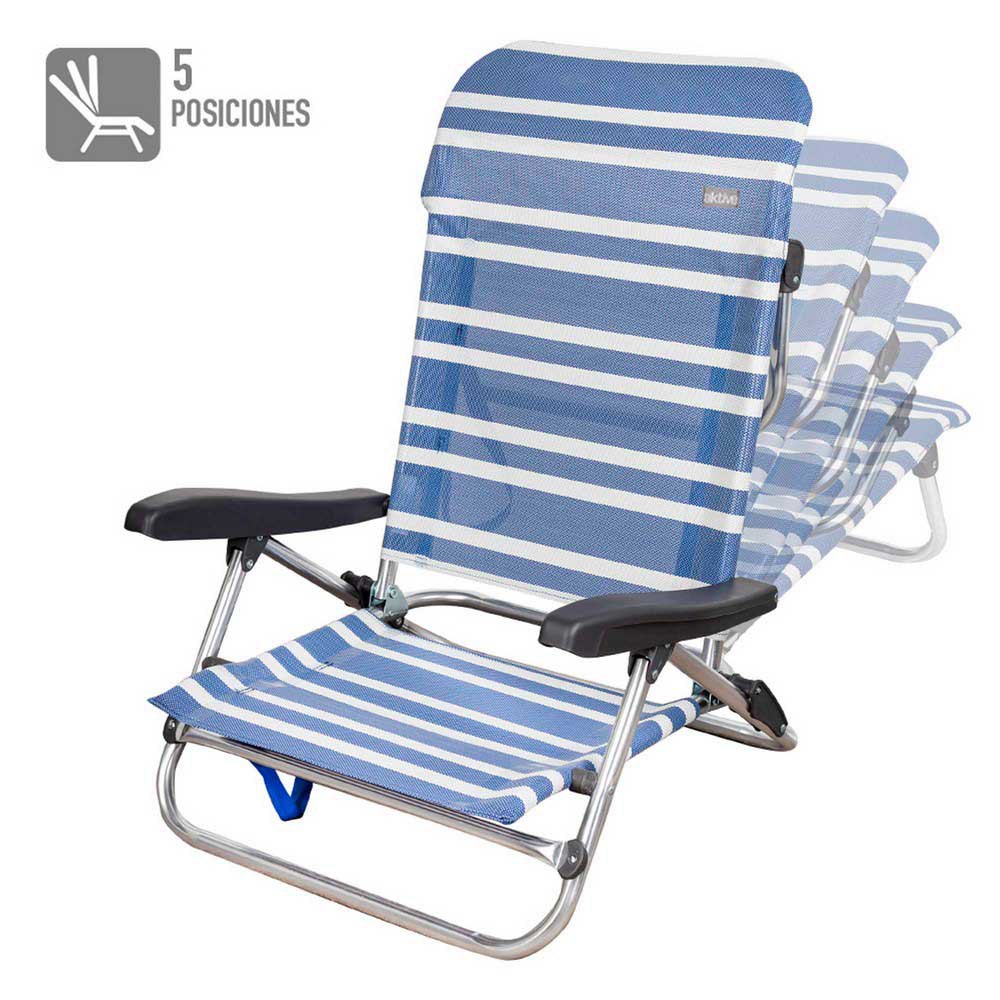 Aktive Folding Chair 5 Positions Low 61 x 53 x 78 cm 青| Swiminn