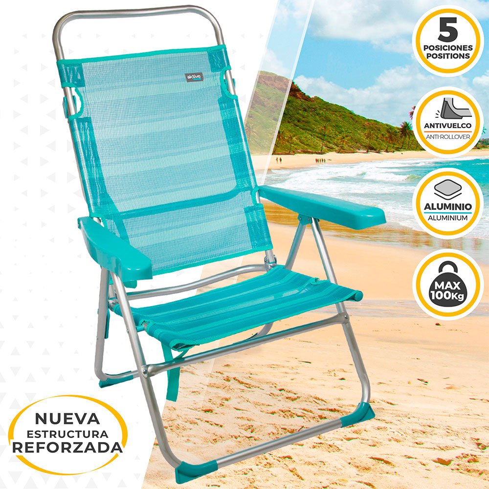 Aktive Folding Chair Multi-Position Aluminium 50 x 64 x 100 cm