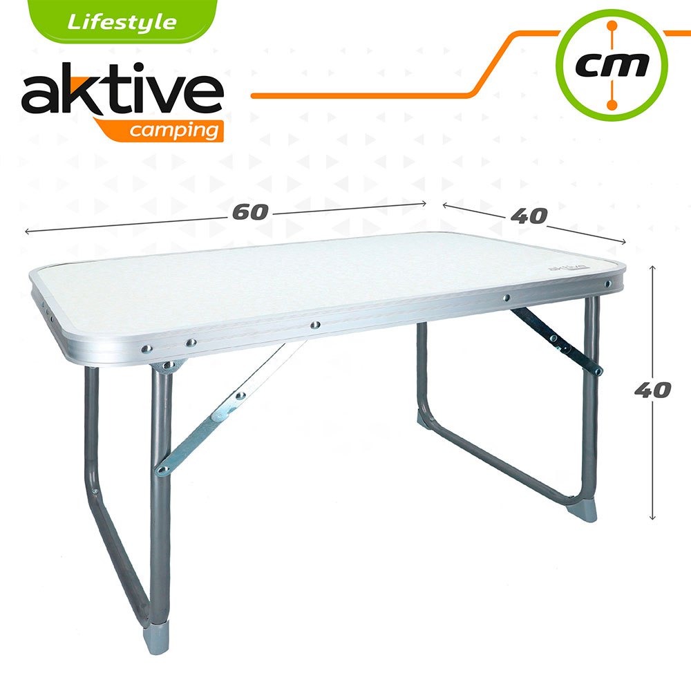 Aktive Χαμηλό πτυσσόμενο τραπέζι 60x40x40 cm
