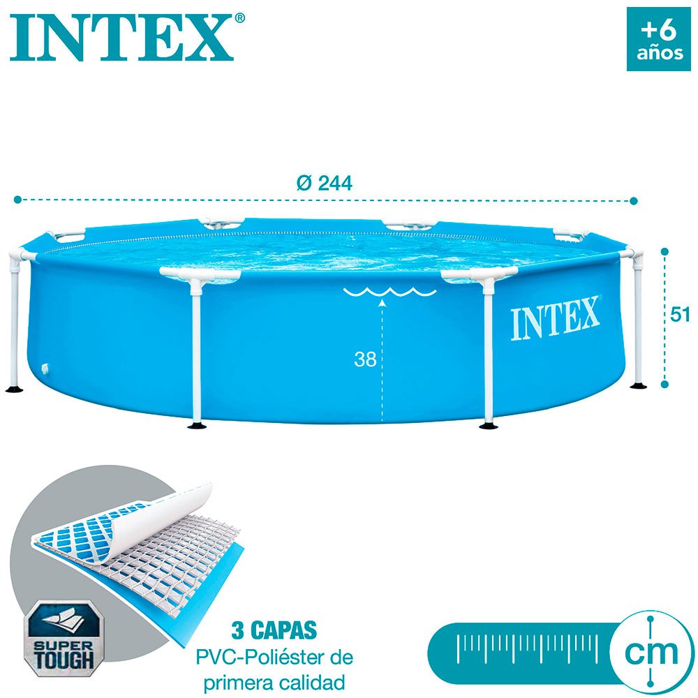 Intex Metal Frame Pool 244x51 cm