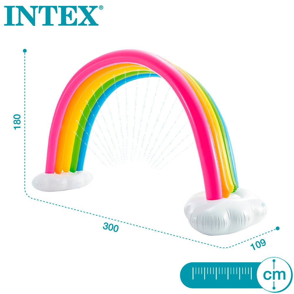 Intex Regnbue Med Sprinkler 300x109x180 Cm