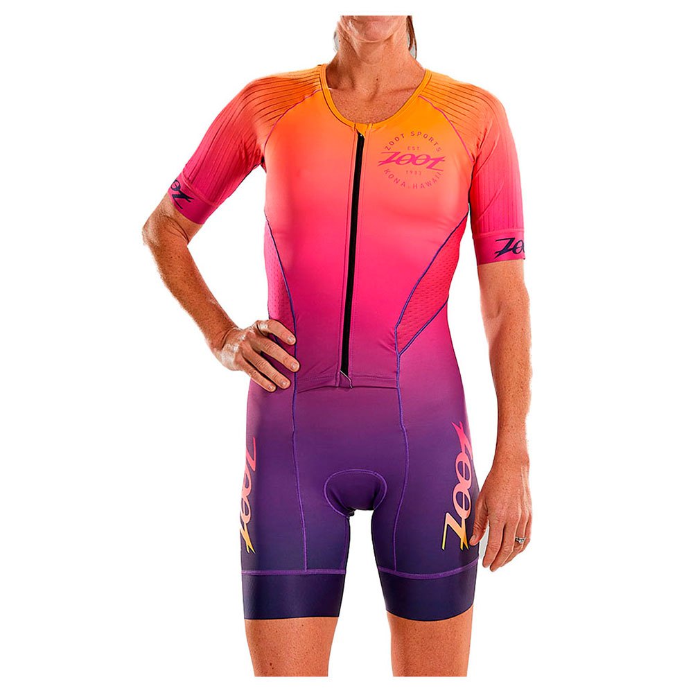 Zoot Womens LTD Aero Triathlon Suit Short Sleeve Tri Racesuit Primo Fabric Two Pockets 
