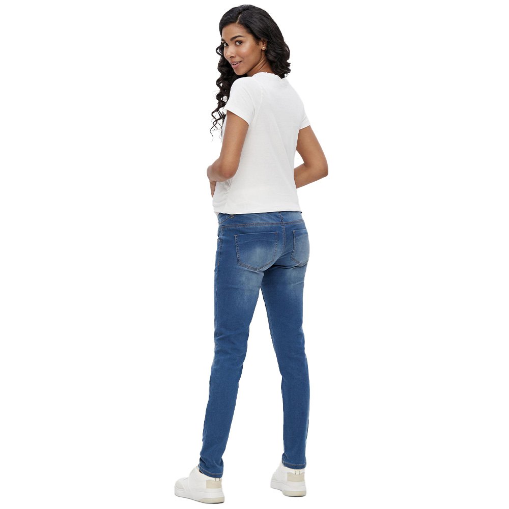 Marca: MamaliciousMamalicious MLFIFTY 002 Slim Jeans Noos Pantaloni di maternità Blu Medium Blue Denim 26W / 34L Donna 
