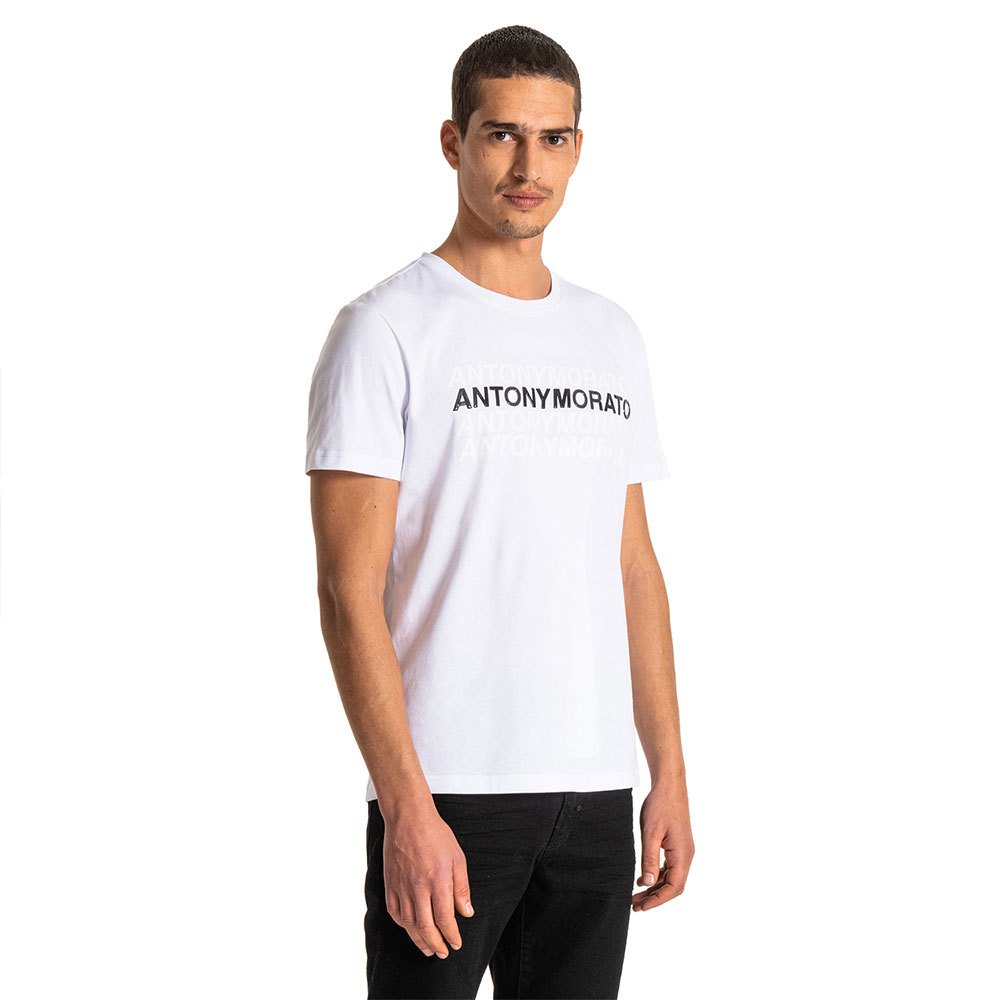 antony-morato-slim-fit-in-100-cotton-with-a-print-at-front-kortarmet-t-skjorte