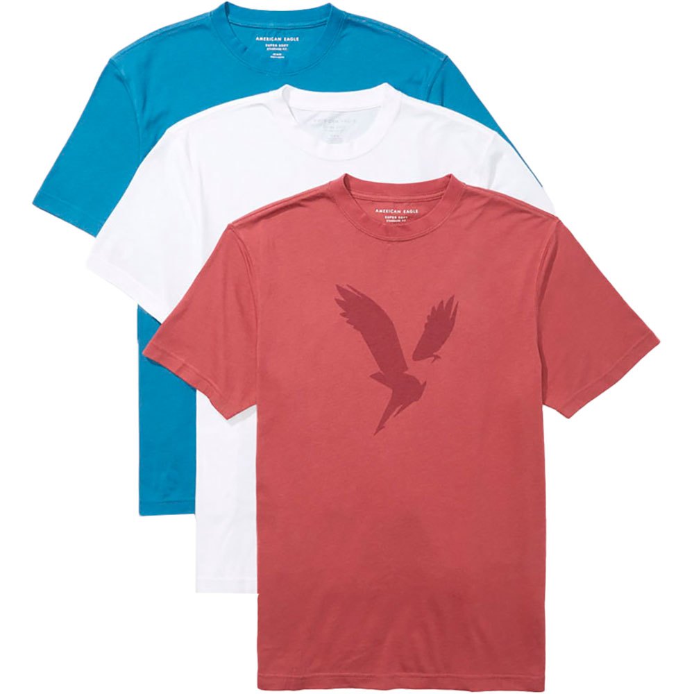 Virus freezer Perceptual American eagle Graphic Short Sleeve T-Shirt 3 Pack Multicolor| Dressinn
