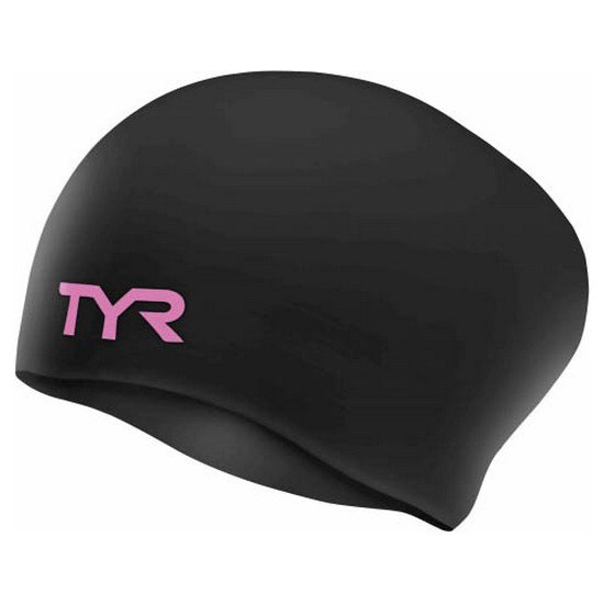 TYR Pink Wrinkle-Free Swimming Cap Black | Swiminn
