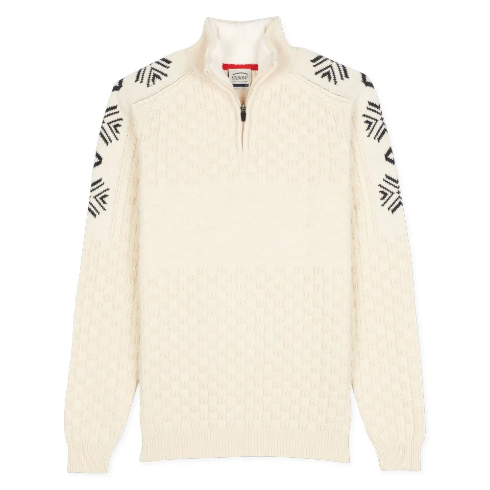 Oxbow N2 Pentok Half Zip Jacquard Sweater | Xtremeinn