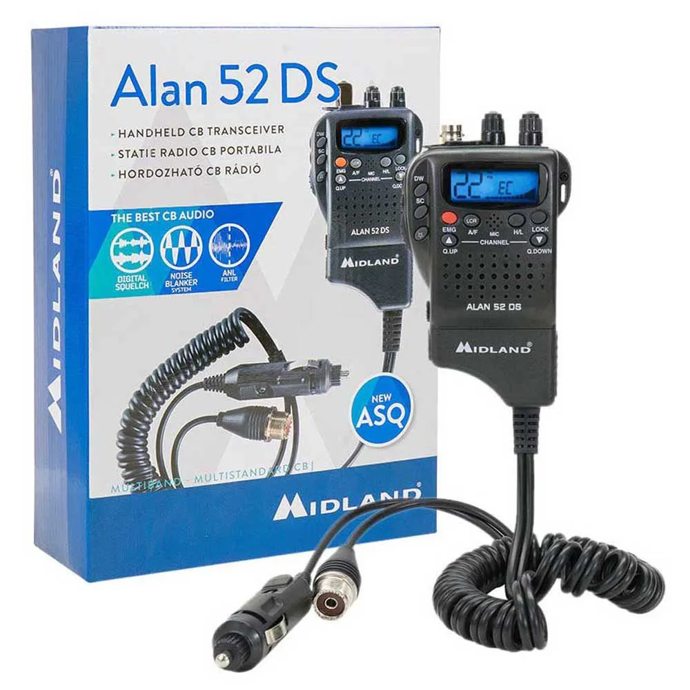 Midland Alan 52 CB Radio Station With Digital Automatic Squelch Techinn