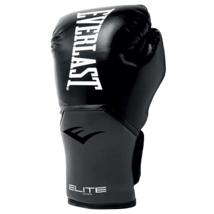 EX Training Boxing Gloves in Black On Black Everlast 16oz 