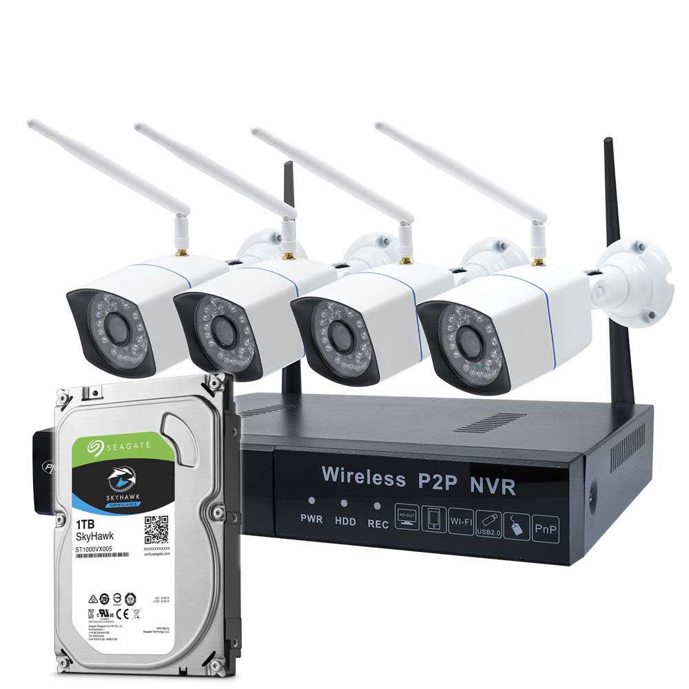pronunciation Giraffe lips PNI House WiFi550 Video Surveillance Kit With 4 Security Cameras+1TB Hard  Disk Drive White| Techinn