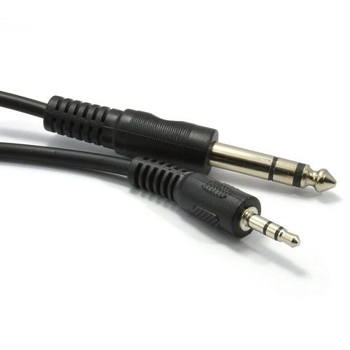 Latón ligeramente Por encima de la cabeza y el hombro Oem Audio Stereo Cable Jack 6.35 Male To Jack 3.5 Male 1.5 M Black| Techinn