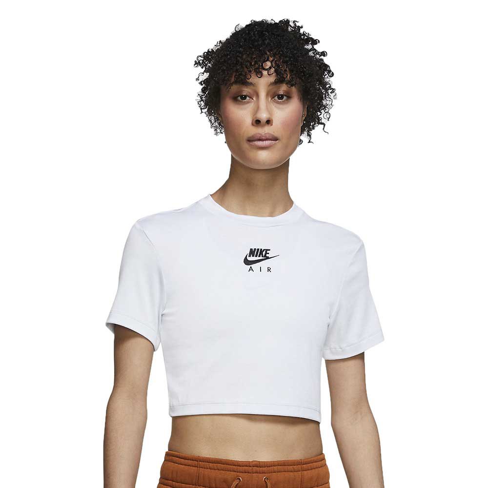 salir Elegante cordura Nike Camiseta Manga Corta Sportswear Air Crop Blanco | Dressinn
