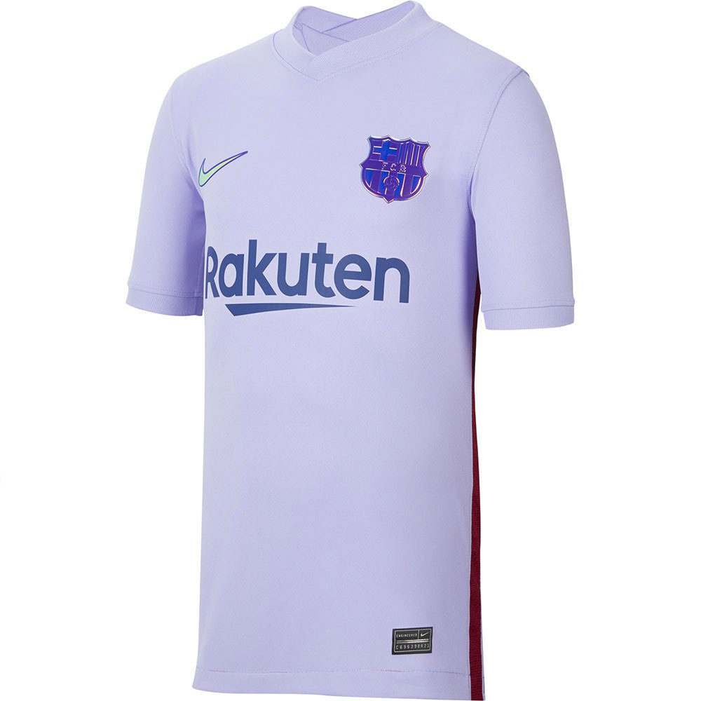 Markeer Pacifische eilanden Het apparaat Nike FC Barcelona 21/22 Stadium Away Junior Short Sleeve T-Shirt Purple|  Goalinn