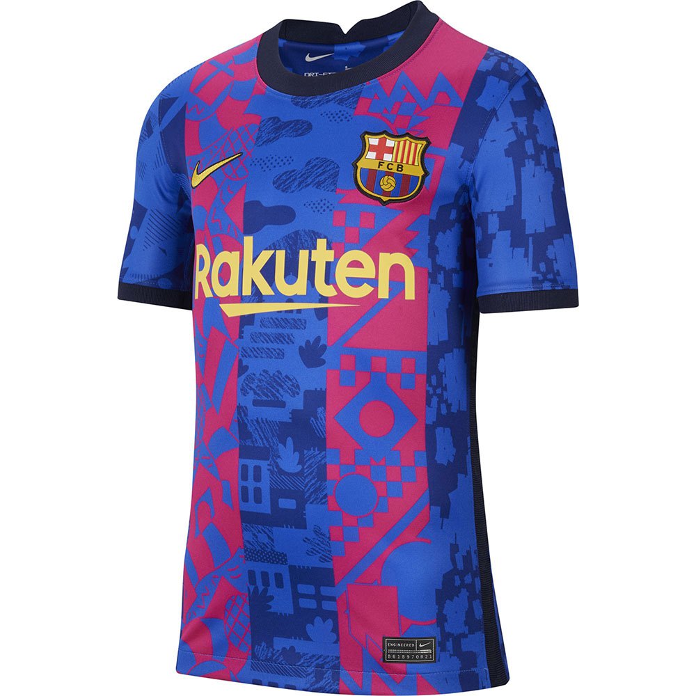 At søge tilflugt Nyttig mikrobølgeovn Nike FC Barcelona 21/22 Stadium Third Junior Short Sleeve T-Shirt Blue|  Goalinn