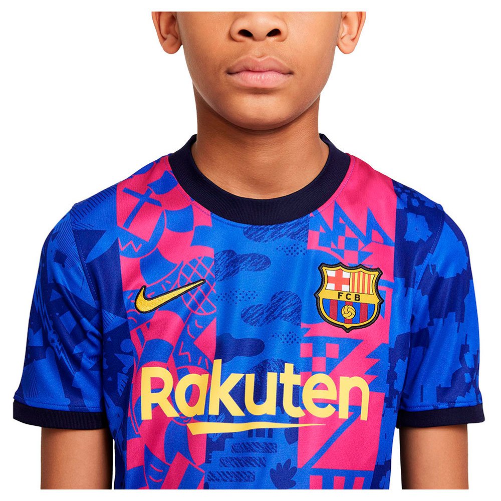Nike FC Barcelona 21/22 Stadium Third Junior Short Sleeve T-Shirt