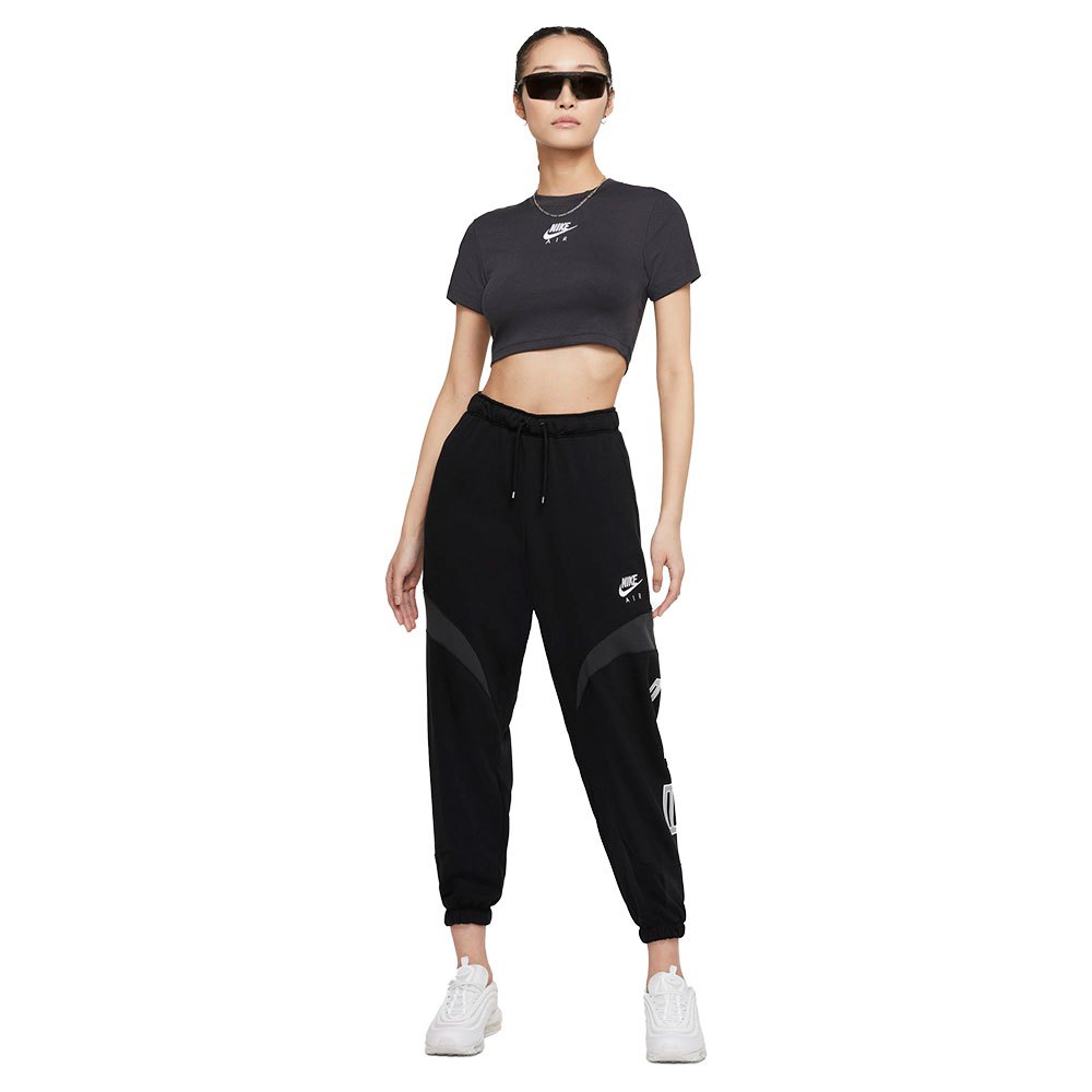 Nike Sportswear Air Crop Short Sleeve T-Shirt Grey | Dressinn