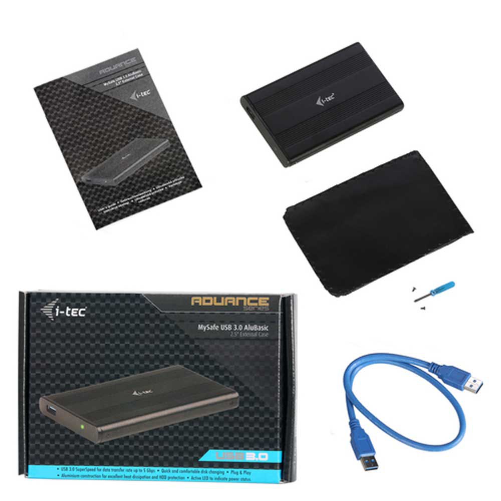 I-tec Boîtier externe pour HDD/SSD MYSAFEU312 SATA To USB-A 3.1 2.5´´
