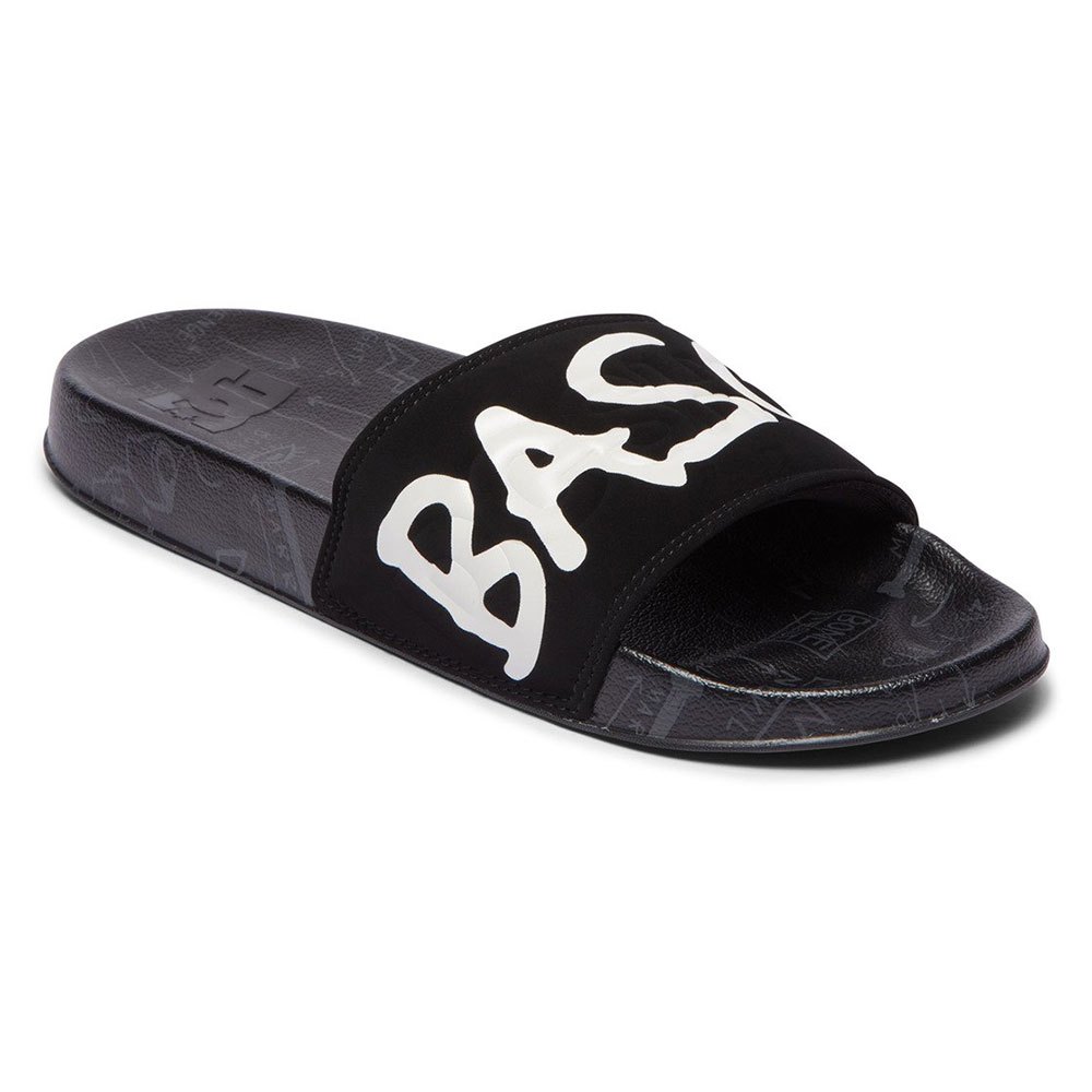 long binding Gemarkeerd Dc shoes DC Slide Flip Flops Black | Dressinn