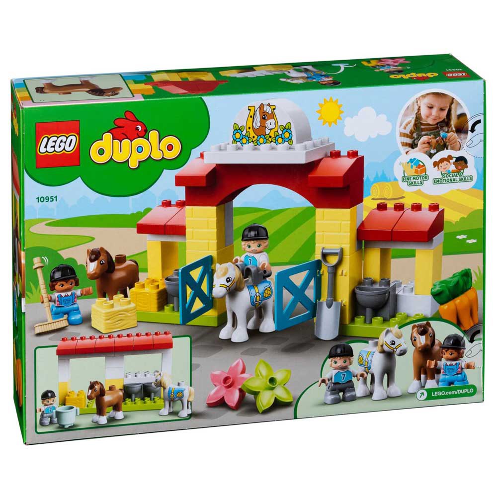 tranquilo Amplia gama idioma Lego Juego De Construcción Duplo Establo Con Ponis Multicolor| Kidinn