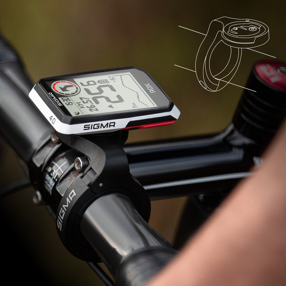 Sigma ROX 4.0 Capteur Set GPS Vélo Ordinateur Ordinateur De Vélo E-Bike Ready komoot 
