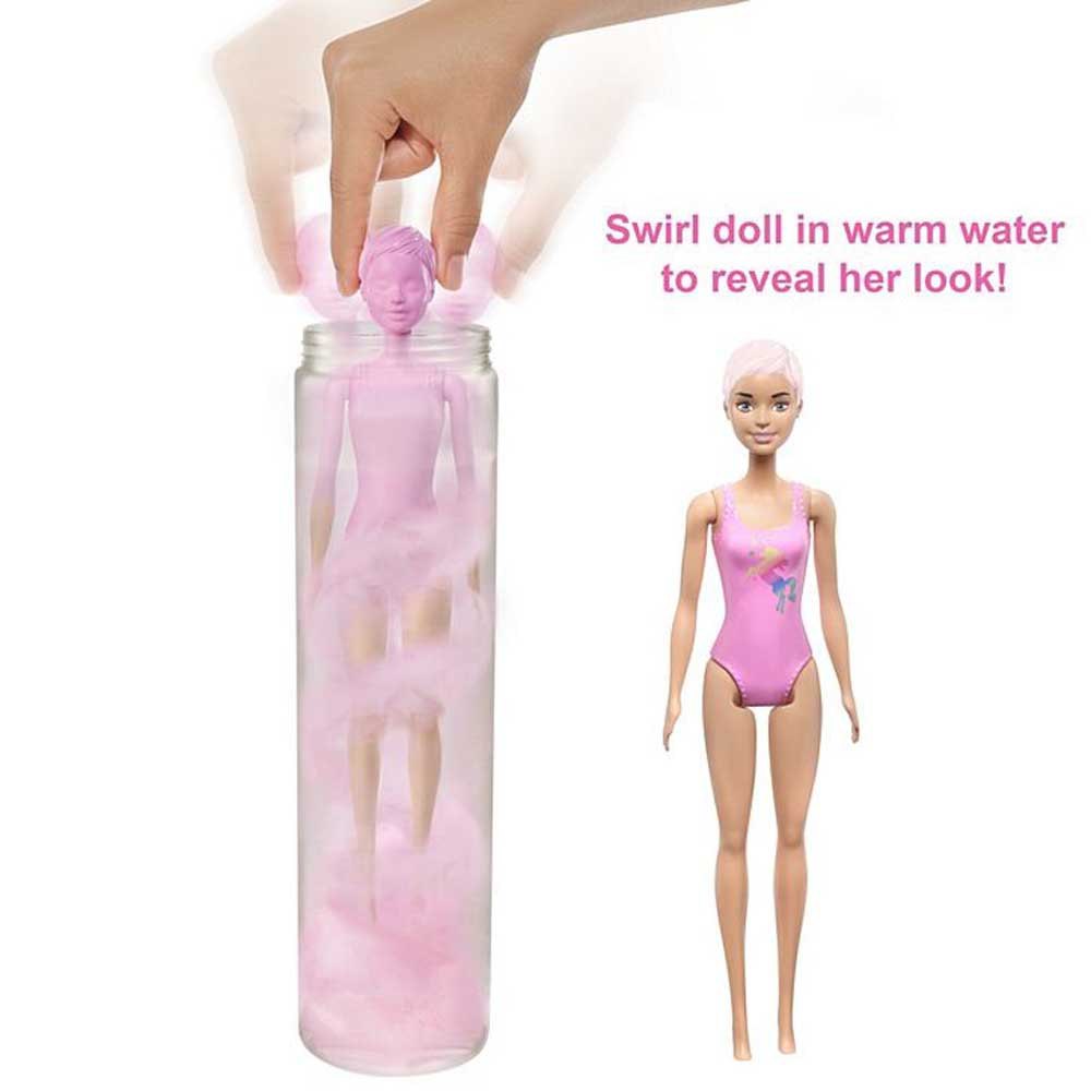 Barbie Sand- Og Soloverraskelsesdukke Med Badedrakt Og Leketøy, Sommermotetilbehør Color Reveal