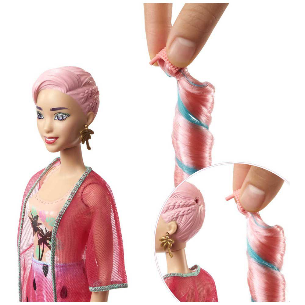 Barbie Med Skum Vannmelon Overraskelse Med Kjole Og Leketøy Sommermotetilbehør Color Reveal