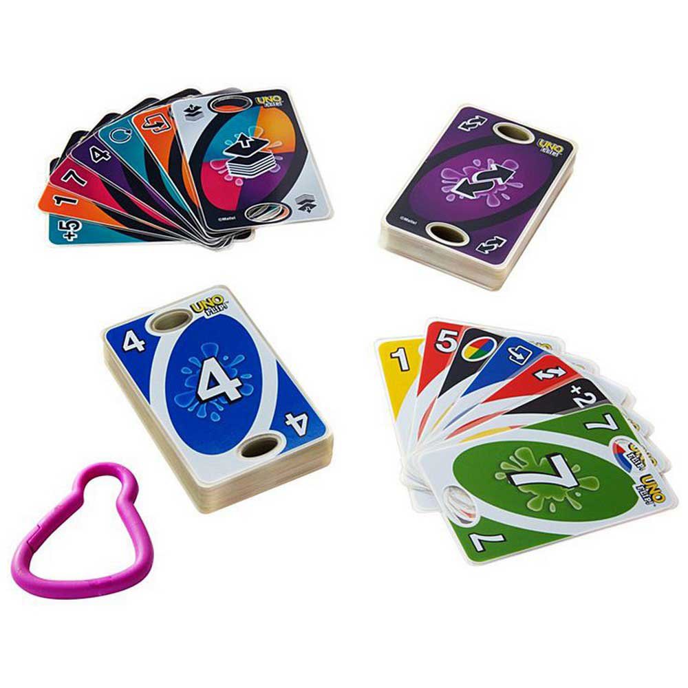 UNO Splash Card Game & Accessories Waterproof Plastic Cards Summer Fun 
