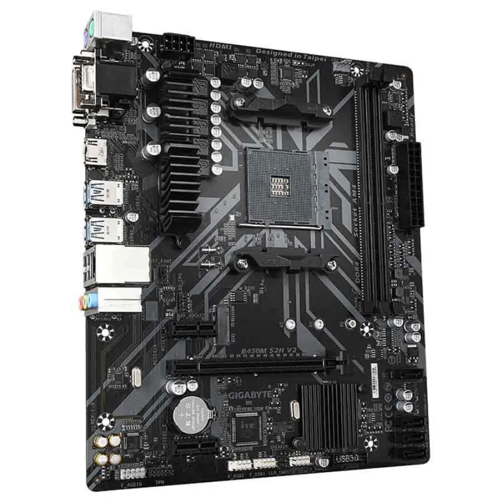 Gigabyte B450M Motherboard Black Techinn