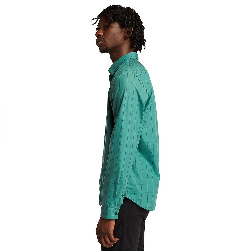 Timberland Uomo Abbigliamento Camicie Camicie a maniche lunghe Camicia A Quadri Da Uomo Tencel™ In Verde Verde 